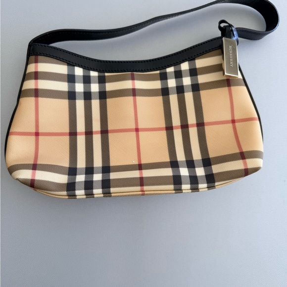 Burberry Handbags - Burberry London Vintage Nova Check Mini Shoulder Bag Baguette + Dust Bag
